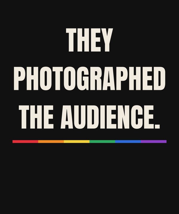 They photographed the audience tee